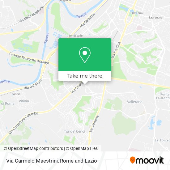 Via Carmelo Maestrini map