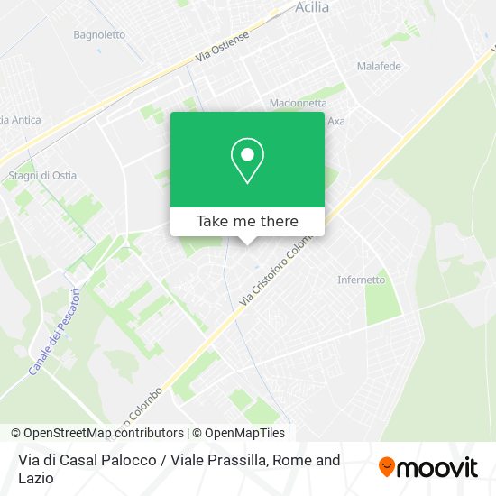 Via di Casal Palocco / Viale Prassilla map