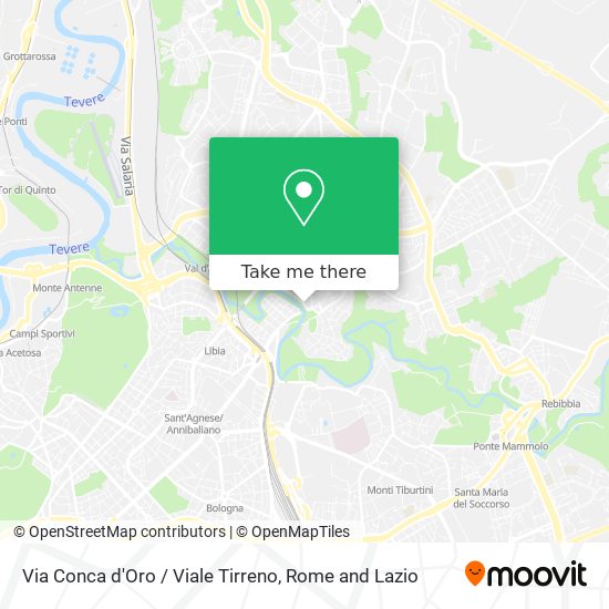 Via Conca d'Oro / Viale Tirreno map