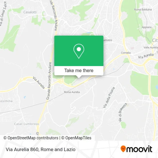 Via Aurelia 860 map