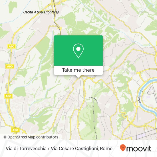 Via di Torrevecchia / Via Cesare Castiglioni map
