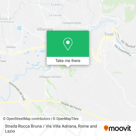 Rocca Bruna Street / Villa Adriana Street map