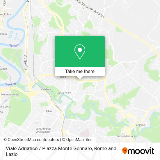 Adriatic Avenue / Monte Gennaro Square map