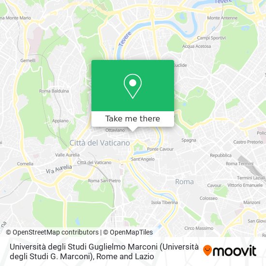 Università degli Studi Guglielmo Marconi map