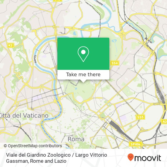 Viale del Giardino Zoologico / Largo Vittorio Gassman map