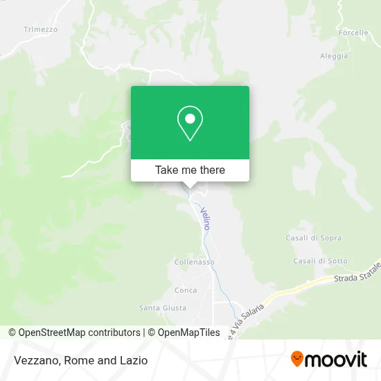 Vezzano map