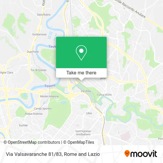 Valsavaranche Street 81/83 map