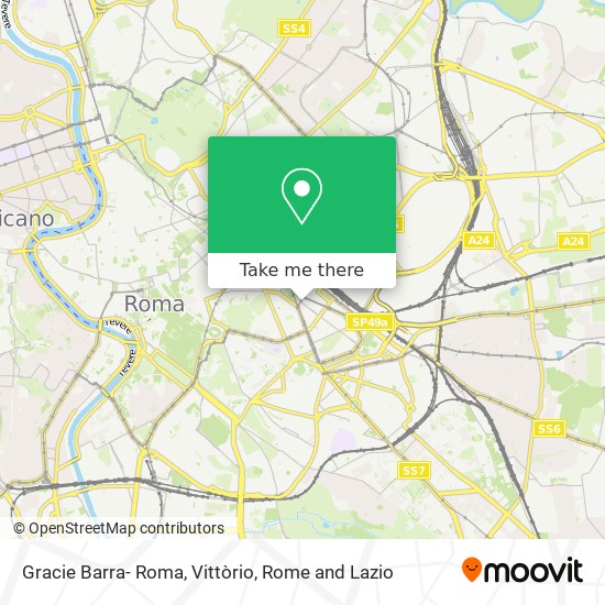 Gracie Barra- Roma, Vittòrio map