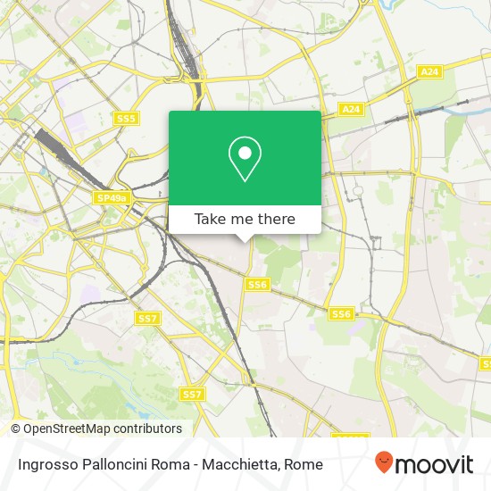 Ingrosso Palloncini Roma - Macchietta map