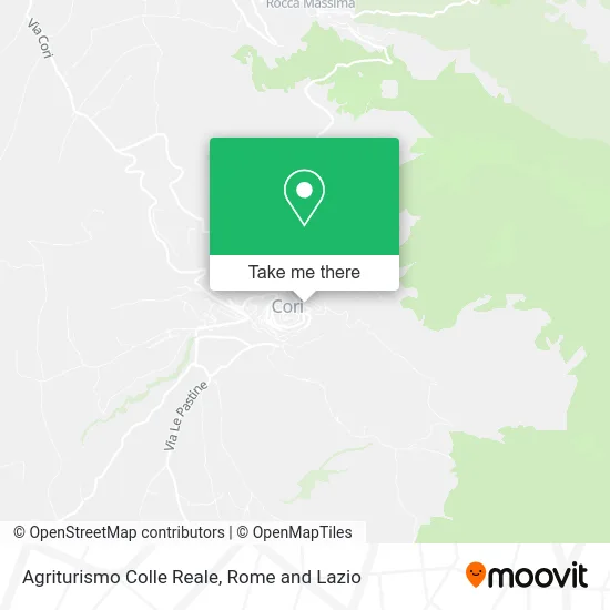 Colle Reale Agritourism map