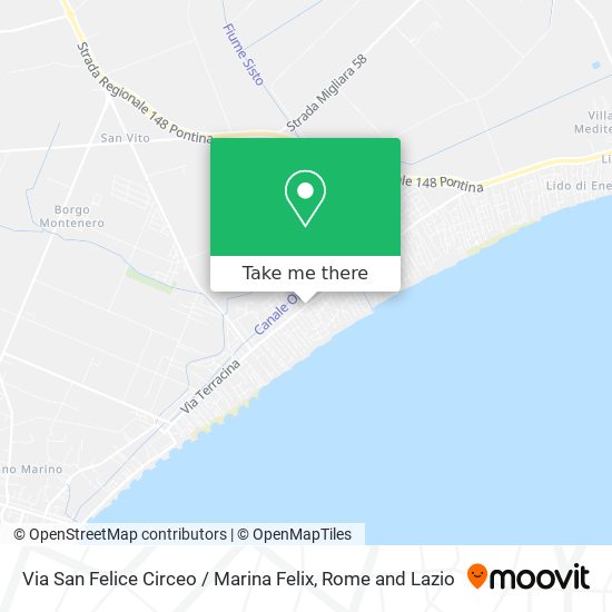 Via San Felice Circeo / Marina Felix map