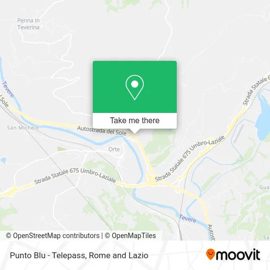 Punto Blu - Telepass map