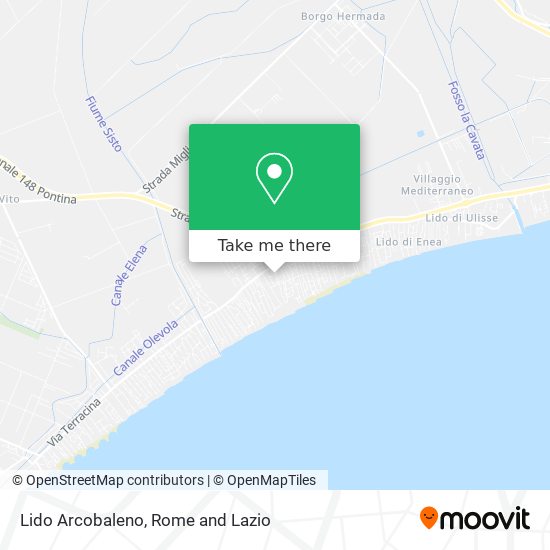 Lido Arcobaleno map
