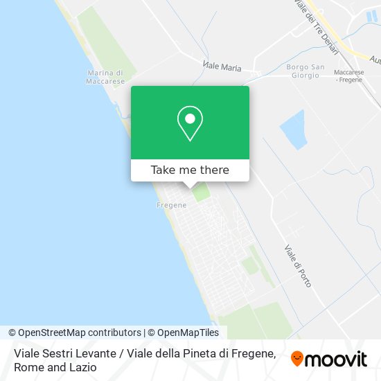 Viale Sestri Levante / Viale della Pineta di Fregene map