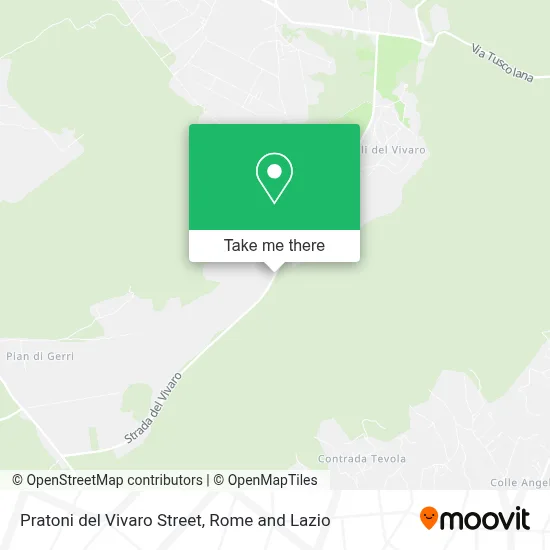 Pratoni del Vivaro Street map