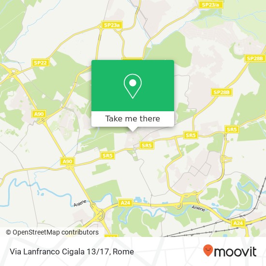 Via Lanfranco Cigala 13/17 map