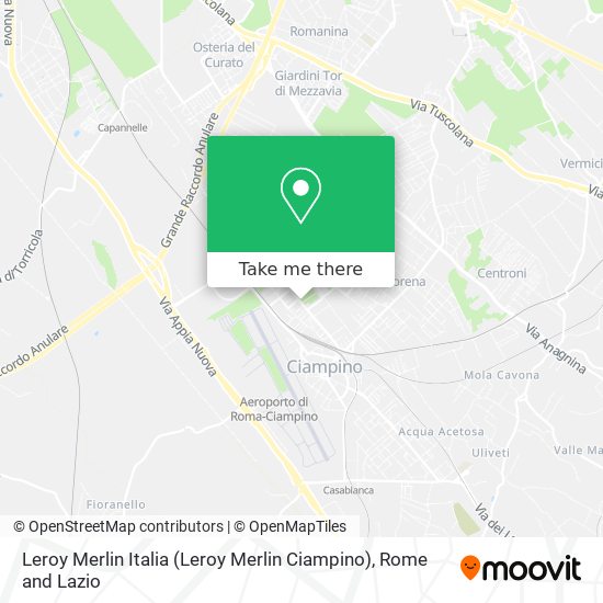 Leroy Merlin Italia (Leroy Merlin Ciampino) map