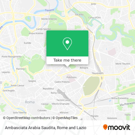 Ambasciata Arabia Saudita map