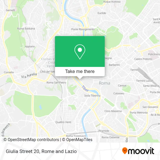 Giulia Street 20 map