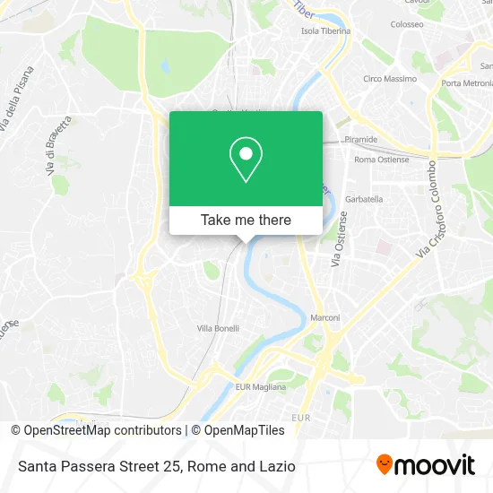 Santa Passera Street 25 map