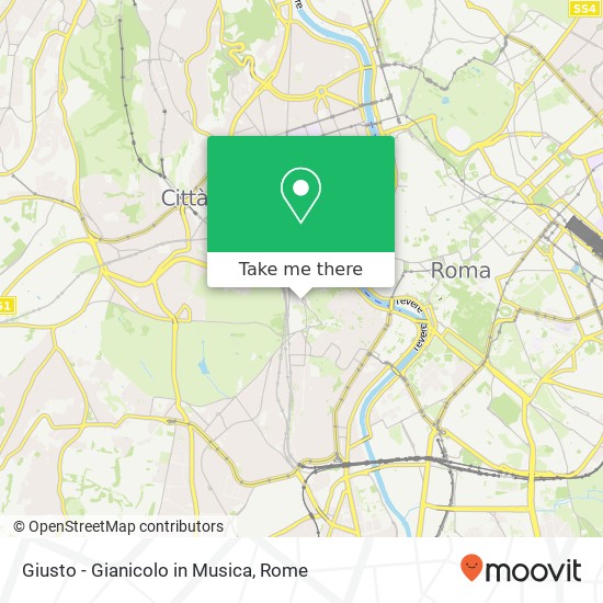 Giusto - Gianicolo in Musica map