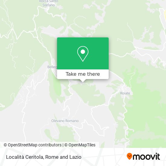 Località Ceritola map