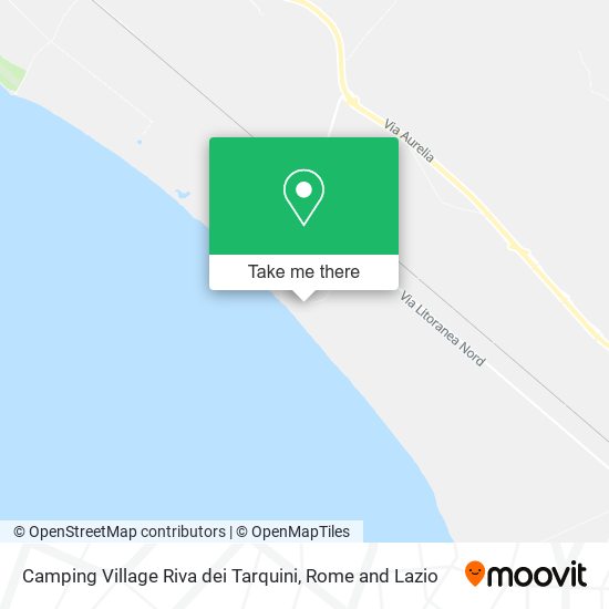 Camping Village Riva dei Tarquini map