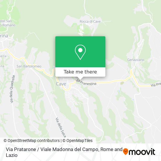 Via Pratarone / Viale Madonna del Campo map