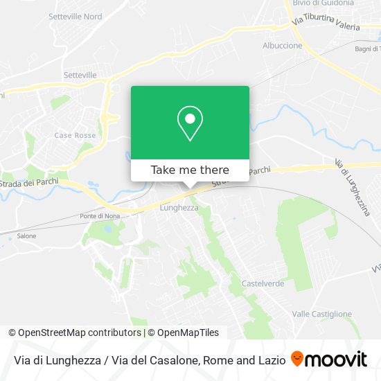Via di Lunghezza / Via del Casalone map