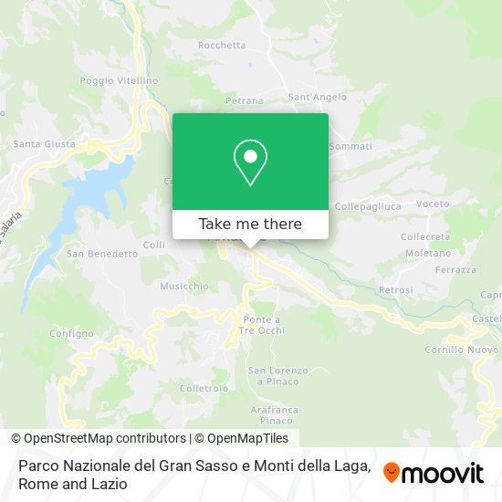 Parco Nazionale del Gran Sasso e Monti della Laga map