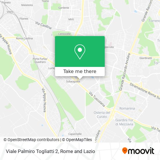 Viale Palmiro Togliatti  2 map