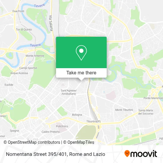 Nomentana Street 395/401 map