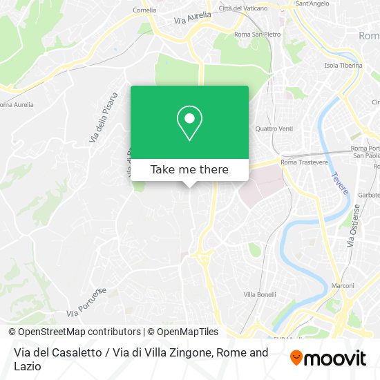 Via del Casaletto / Via di Villa Zingone map