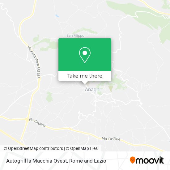 Autogrill la Macchia Ovest map