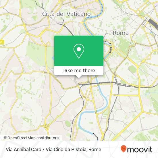 Via Annibal Caro / Via Cino da Pistoia map