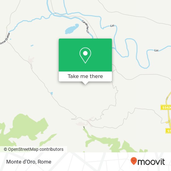 Monte d'Oro map