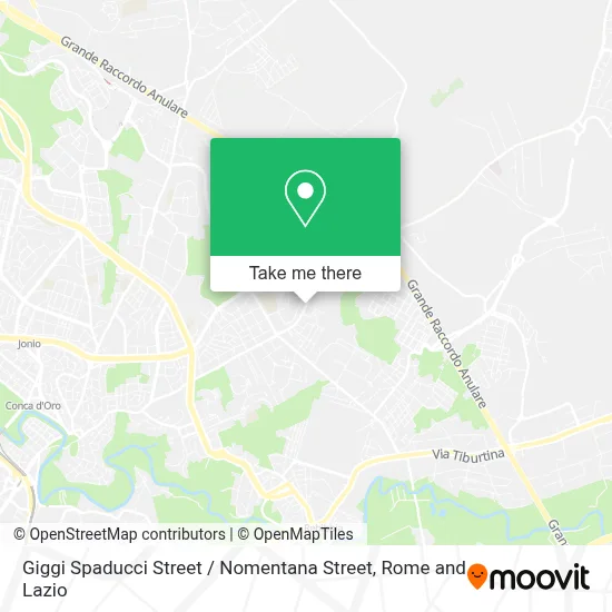 Giggi Spaducci Street / Nomentana Street map