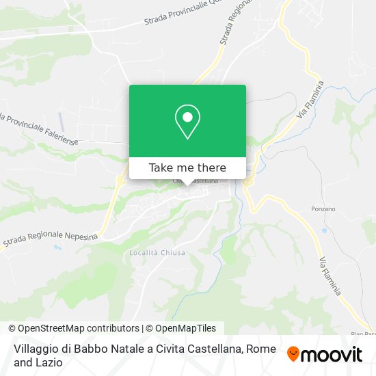 Villaggio di Babbo Natale a Civita Castellana map