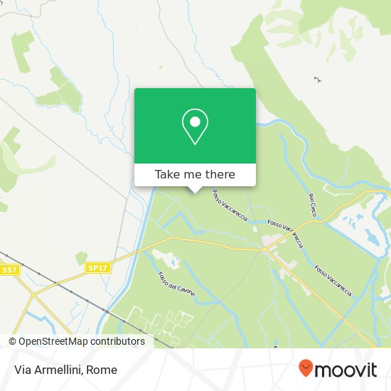 Via Armellini map