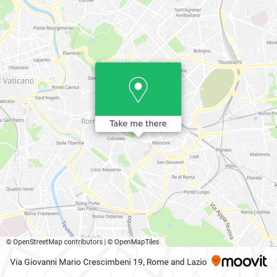 Via Giovanni Mario Crescimbeni 19 map