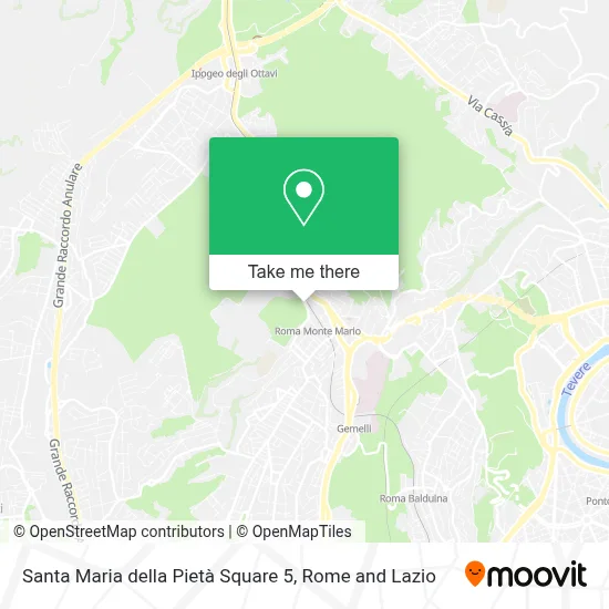 Santa Maria della Pietà Square 5 map