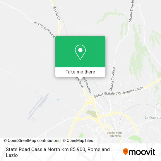 State Road Cassia North Km 85.900 map