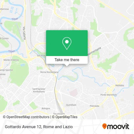 Gottardo Avenue 12 map
