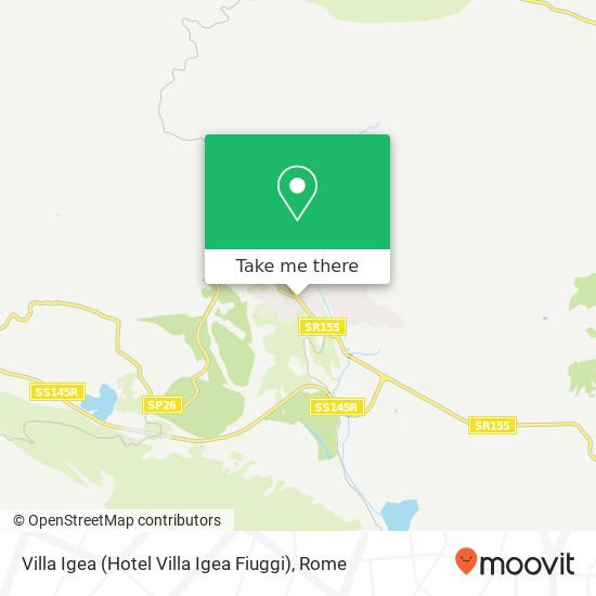 Villa Igea (Hotel Villa Igea Fiuggi) map