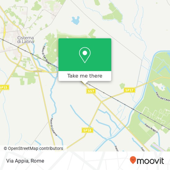 Via Appia map