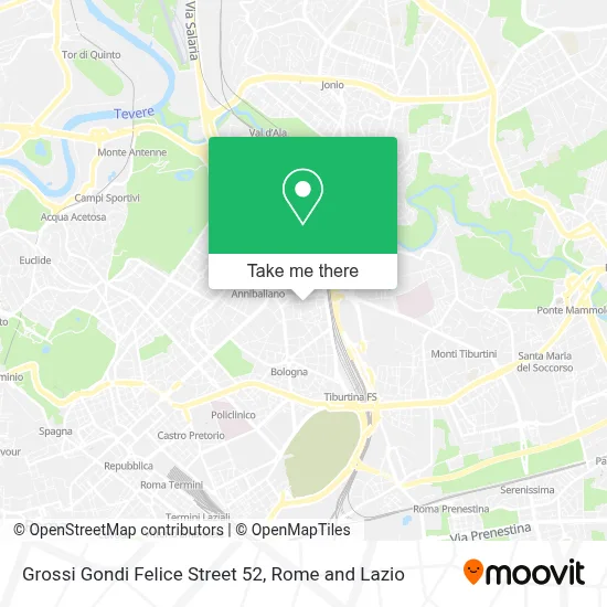 Grossi Gondi Felice Street 52 map