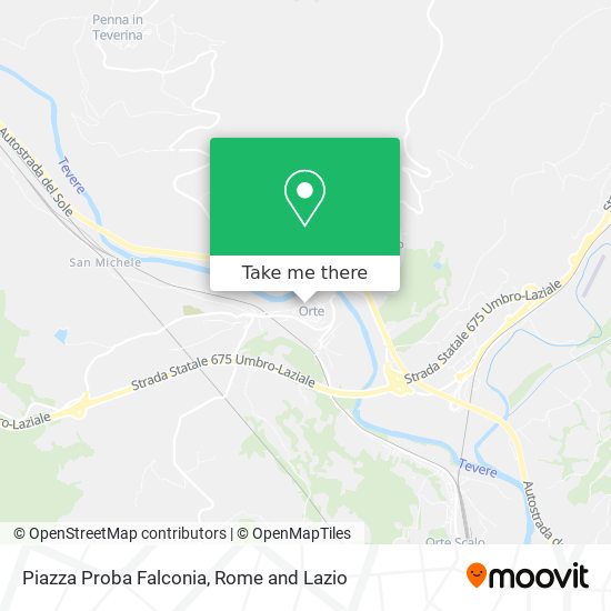 Piazza Proba Falconia map