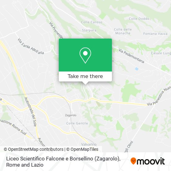 Liceo Scientifico Falcone e Borsellino (Zagarolo) map