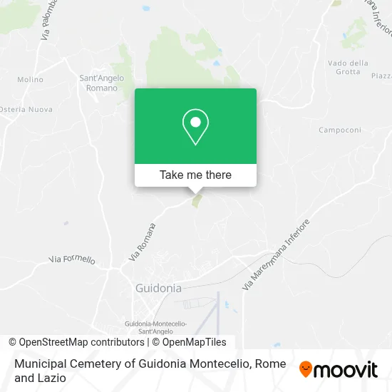 Municipal Cemetery of Guidonia Montecelio map