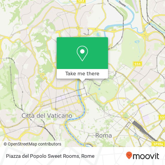 Piazza del Popolo Sweet Rooms map